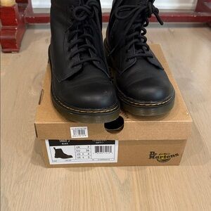 Dr. Martens Black Leather Ankle Boots